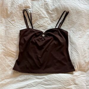 Chic Brown Camisole Top